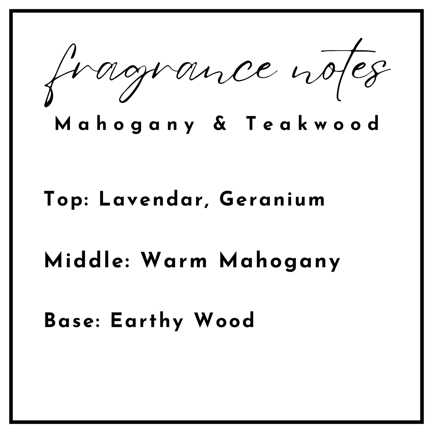Mahogany & Teakwood Wax Melts